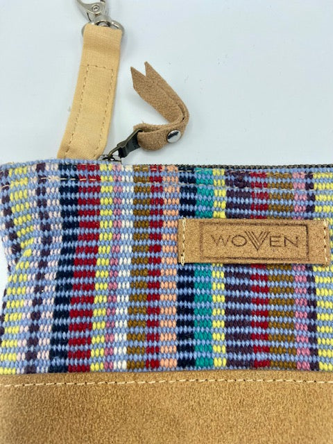 Cotton and Suede Coin Purse