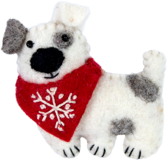 Snowflake Dog Ornament