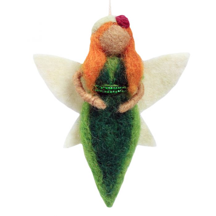 Green Earth Fairy Ornament