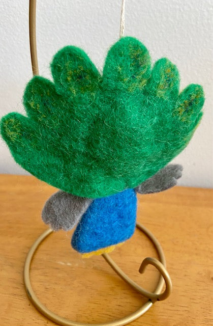 Peacock Ornament - Finger Puppet