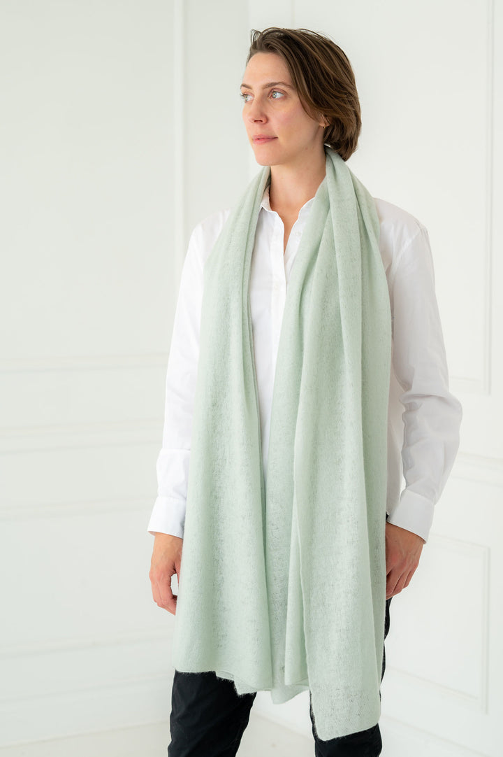 Pure Cashmere Silver-Ice Felted Scarf