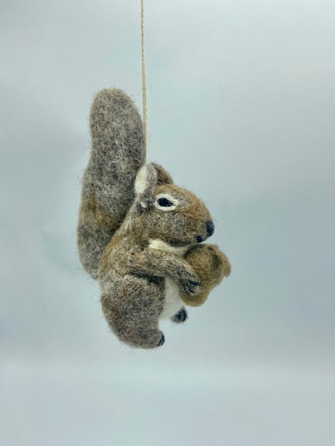 Squirrel with Acorn Ornament