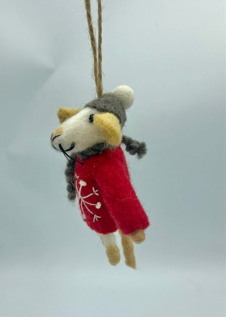 Festive Mouse Ornament