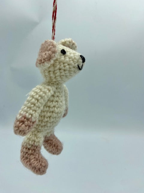 Crochet Teddy Bear Ornament