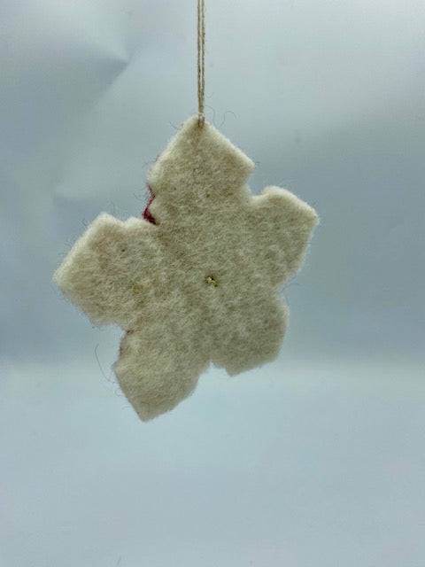 Red Snowflake Ornament