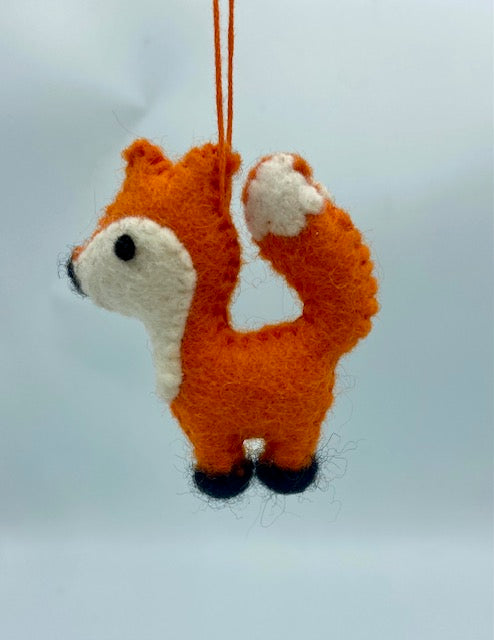 Small Orange Fox Ornament