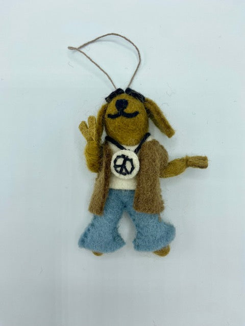 Felt Dude Dog Hanging Decoration