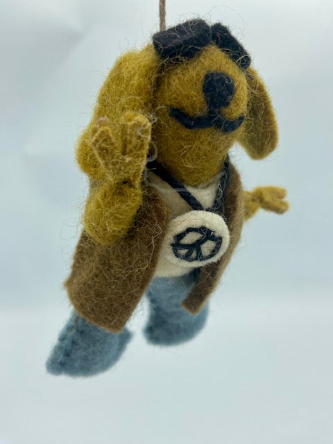 Felt Dude Dog Hanging Decoration