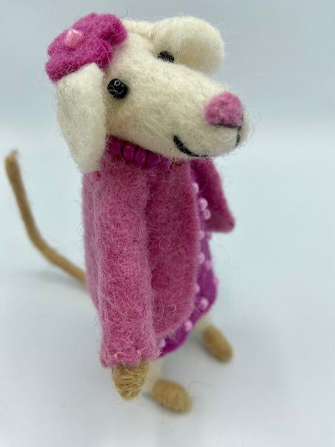 Pink Diva Self-Standing Mouse