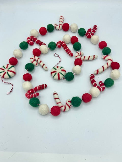 Peppermint Holliday Garland