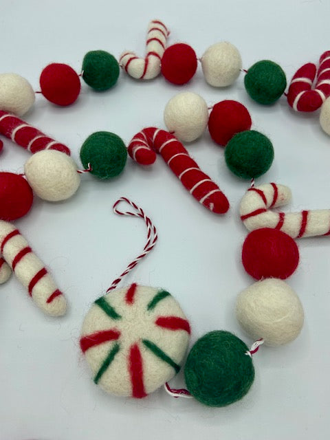 Peppermint Holliday Garland