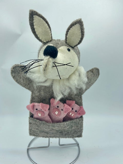 Big Bad Wolf and 3 Little Pigs Hand Puppet