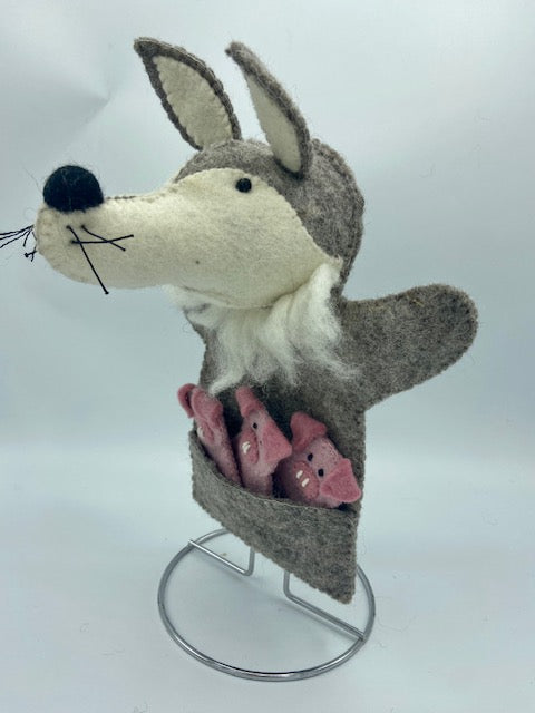 Big Bad Wolf and 3 Little Pigs Hand Puppet