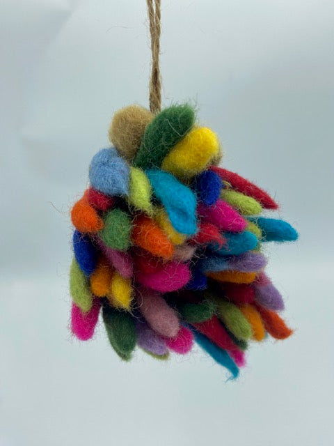 Rainbow Hedgehog Ornament