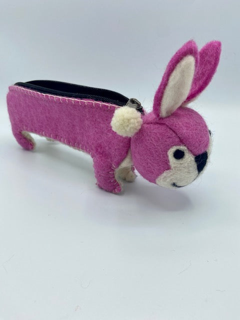 Pink Bunny Pencil Case