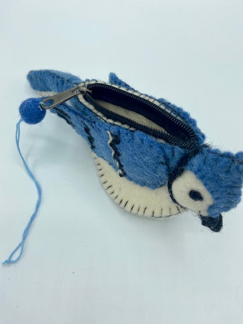 Blue Jay Small Coin Purse