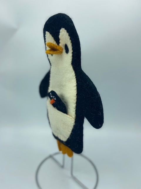 Penguin Wool Hand Puppet