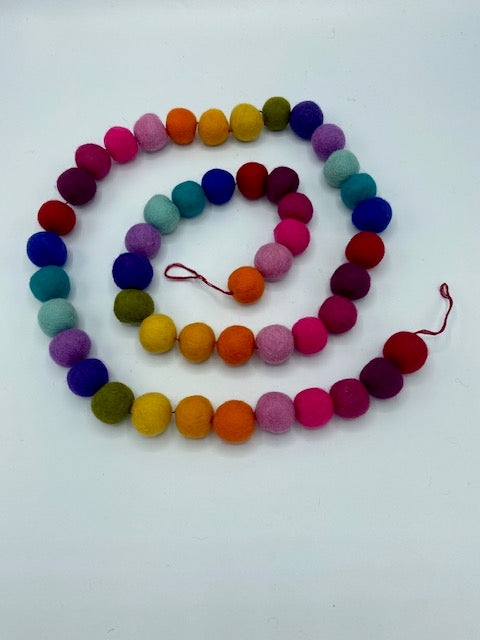 Rainbow Ball Garland