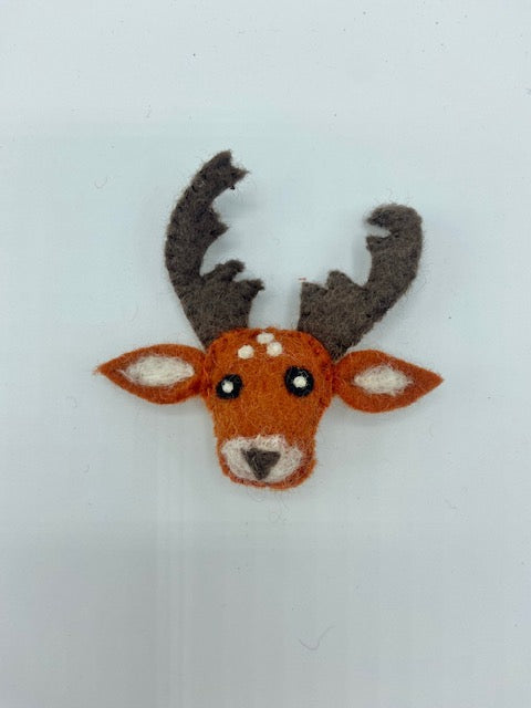 Hand Felted Brooches - Deer