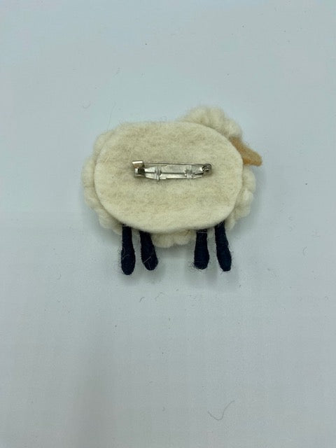 Hand Felted Brooches - Full Body Sheep