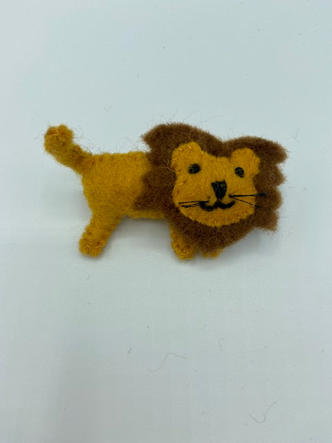 Hand Felted Brooches - Lion