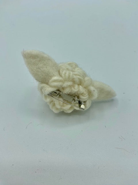 Hand Felted Brooches - Sheep Head