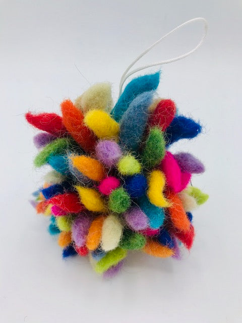 Rainbow Hedgehog Ornament