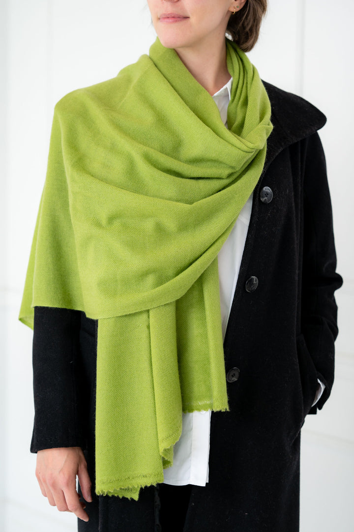 Pure Cashmere Light Green Scarf