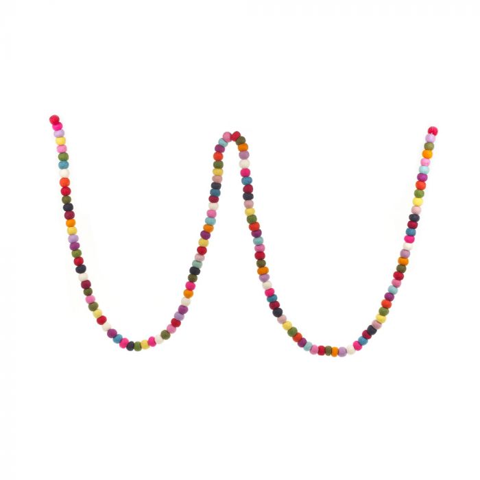 Long Rainbow Ball Garland