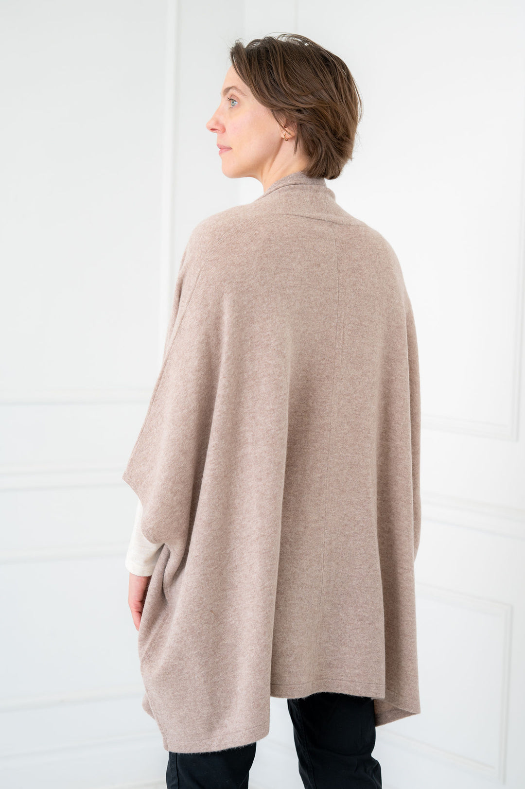 100% Cashmere Natural Sand Kimono