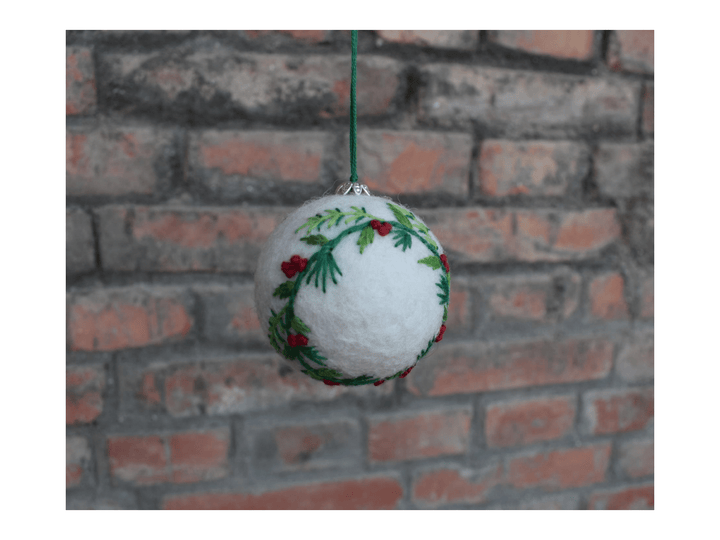 Embroidered Ball Ornament