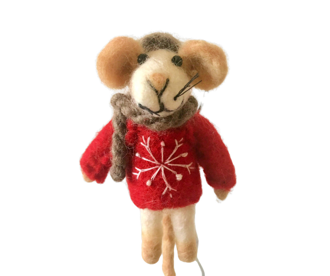 Festive Mouse Ornament