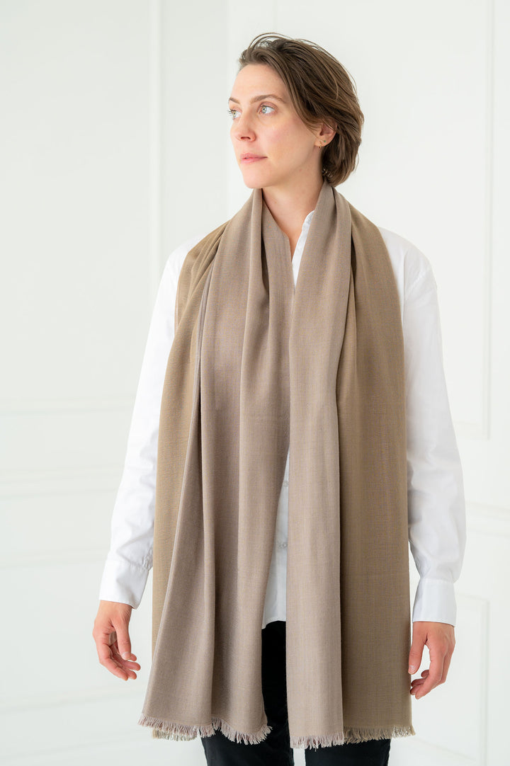 Pure Cashmere Square Design Scarf