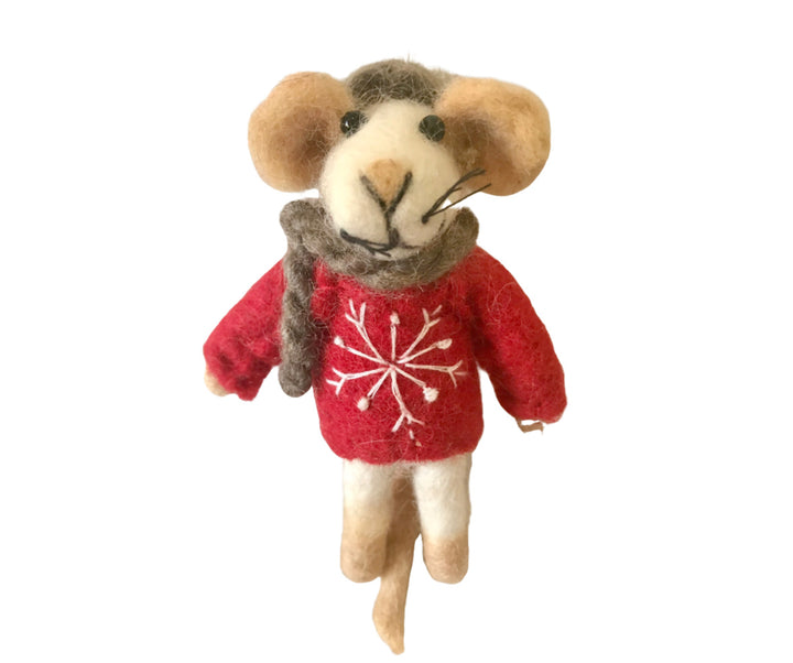 Festive Mouse Ornament